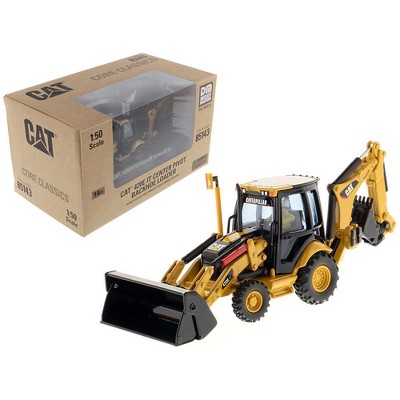 CAT Caterpillar 420E Center Pivot Backhoe Loader & Working Tools & Operator "Core Classics" Series 1/50 Model by Diecast Masters