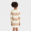 Girls' Long Sleeve Striped Sweater Dress - Cat & Jack™ - 2 of 3