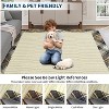 Washable Area Rug, Non-Slip Low Pile Soft Modern Carpet, Thin Foldable Non-Shedding Accent Rug for Living Room Indoor - 4 of 4