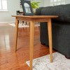Plank+Beam Mid Century Modern Rectangular Side Table, Solid Wood End Table for Living Room - 2 of 4