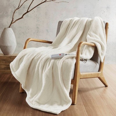 NicBex 50x60" Throw Blanket,Heated Blanket with 5 Heat Settings,Soft Bed Blanket for Bedroom