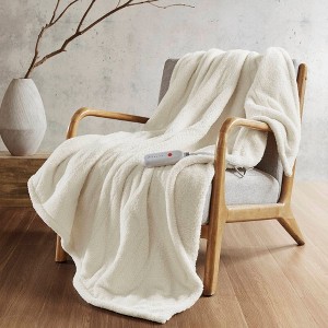 NicBex 50x60" Throw Blanket,Heated Blanket with 5 Heat Settings,Soft Bed Blanket for Bedroom - 1 of 4