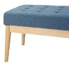 NicBex 47 Inch Ottoman Bench Modern Fabric Bench with Tufted Cushion and Irregular Legs for Living Room, Bedroom, Entryway - 2 of 4