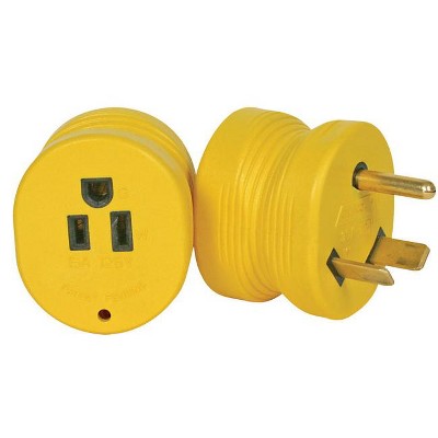 Camco Power Grip 30 amps RV Electrical Adapters 1 pk