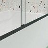 Bypass shower door, sliding door, with 1/4" tempered glass and Matted - 4 of 4
