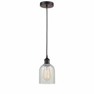 Caledonia - 1 Light Cord Hung Mini Pendant In Industrial Style-9.75 Inches Tall and 5 Inches Wide - 1 of 1