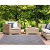 Liora Manne Malibu  Indoor/Outdoor Rug  Navy.. - 3 of 4