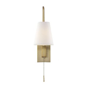 Savoy House Owen 1 - Light Swing Arm Lamp in  Warm Brass - 1 of 2