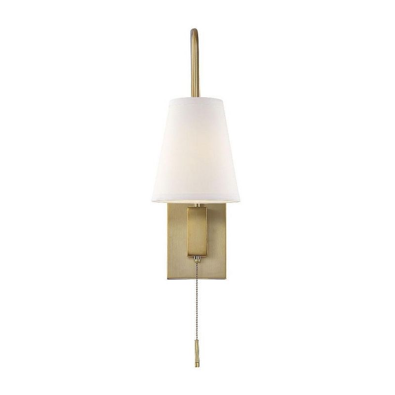 Savoy House Owen 1 - Light Swing Arm Lamp in  Warm Brass, 1 of 2