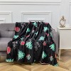 Comfort Ultra-Plush Flannel Blanket Christmas Plaid Christmas Tree. - 3 of 4