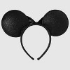 Girls' Minnie Mouse Halloween Glow-In-The-Dark Headband - Black/White - 3 of 3