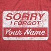 Mens Funny T Shirts Sorry I Forgot Your Name Sarcastic Graphic Novelty Tee For Men - Crazy Dog Men's T Shirt - 2 of 4