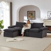 AENKYO Modular 4-Seater L-Shaped Sectional Sofa - Reversible Chaise Convertible Cloud Couch for Living Room & Dorm - 4 of 4
