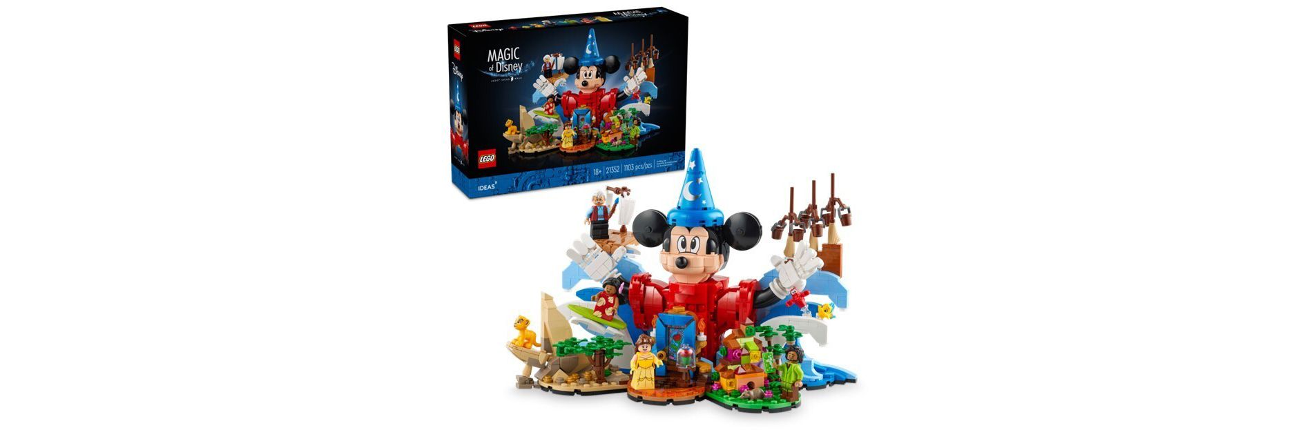 LEGO Ideas Magic of Disney Collectible Building Set, Christmas Gift Ideas - 21352