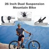 DOMETOUR 26 inch Mountain Bike  21-Speed Dual Suspension Aluminum Alloy Frame For Men and Women's Bike - 3 of 4