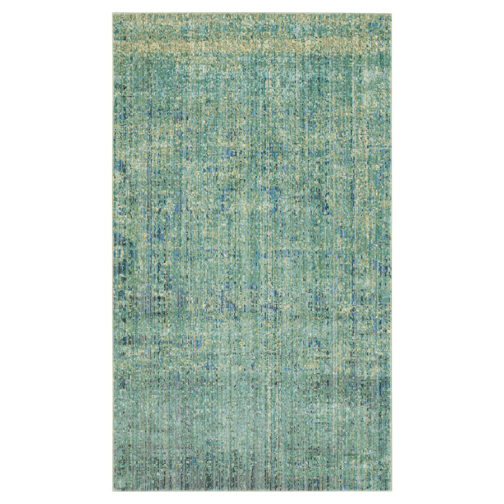 Green Multi Burst Loomed Accent Rug 3'x5' - Safavieh