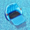 Swimline 72" Inflatable 2-Person Duo Love Seat Swimming Pool Float with Convertible Foot Rest - Blue - 4 of 4