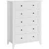 5 Drawers Dresser, Tall Dresser for Bedroom, 5 Chest of Drawers, Floor Accent Storage Cabinet, Dressers Organizer for Living Room, Hallway, Closet - 2 of 4