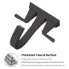 DOMETOUR Bathroom Sink Faucet Oil Rubbed Bronze 2-Handle 4-Inch Center-Set with Drain, Overflow Hole & Supply Lines, Modern Vanity Basin Faucet - 3 of 4