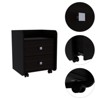 TIRAMISUBEST White Nightstand with Two Drawers, Compact Bedside Storage - 4 of 4