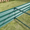 Lyngins 8x4x1ft Raised Garden Beds Outdoor, Galvanized Metal Planter, Open Bottom, Anti-Rust, Outdoor Planter Bed for Flowers,Vegetables, Herbs - 2 of 4