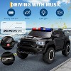 Jojoka 12V Licensed RAM 2-Seater Kids Ride On Police Truck, Electric Car w/ Remote, 3 Speeds, Suspension, LED Lights & Music - 2 of 4