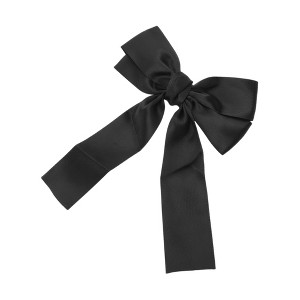 Unique Bargains Solid Bow Ribbon Duckbill Hair Clips Hairdo Clip 1 Pc - 1 of 4