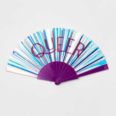Pride Holographic Queer Clap Fan - image 1 of 3