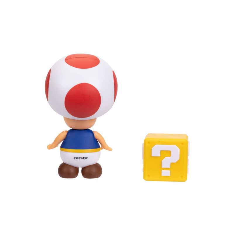 Nintendo Super Mario Toad with Question Mark Block Action Figure, 5 of 7