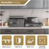 Sorbus Dinnerware Storage Case- Hard Shell, Handles & Felt Dividers - Organize & Safeguard Dinnerware, Compact & Protective Design - image 3 of 4