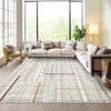 Modern Machine Washable Large Area Rug for Bedroom Minimalist Geometric Carpet Stain Resistant Non Slip Carpet - 4 of 4