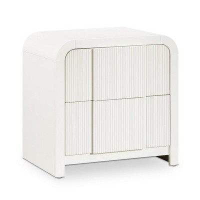 Meridian Furniture,Fluted Nightstand