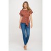 WEST K Women's Bailey Tie Front Dolman Blouse - 4 of 4