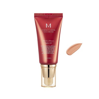 MISSHA M Perfect Cover BB Cream SPF 42 PA   (#27 Honey Beige)- 1.7 fl. oz.