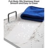 coucheta 38" Dog Grooming Bathtub, Professional Stainless Steel Pet Dog Bathing Station for Medium,Small Pets, Left Door & Stairs - 3 of 4