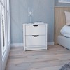 NicBex 2 Drawers Nightstand with Handle Free Design,Bedside Table with Storage Space,Modern Side Table for Bedroom - 2 of 4