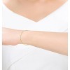 Guili Adults/Teens 14K Gold Plated Paperclip Bracelet - Trendy, Minimalist Jewelry Perfect for Everyday Wear, Casual Looks, or Special Occasions - 2 of 2