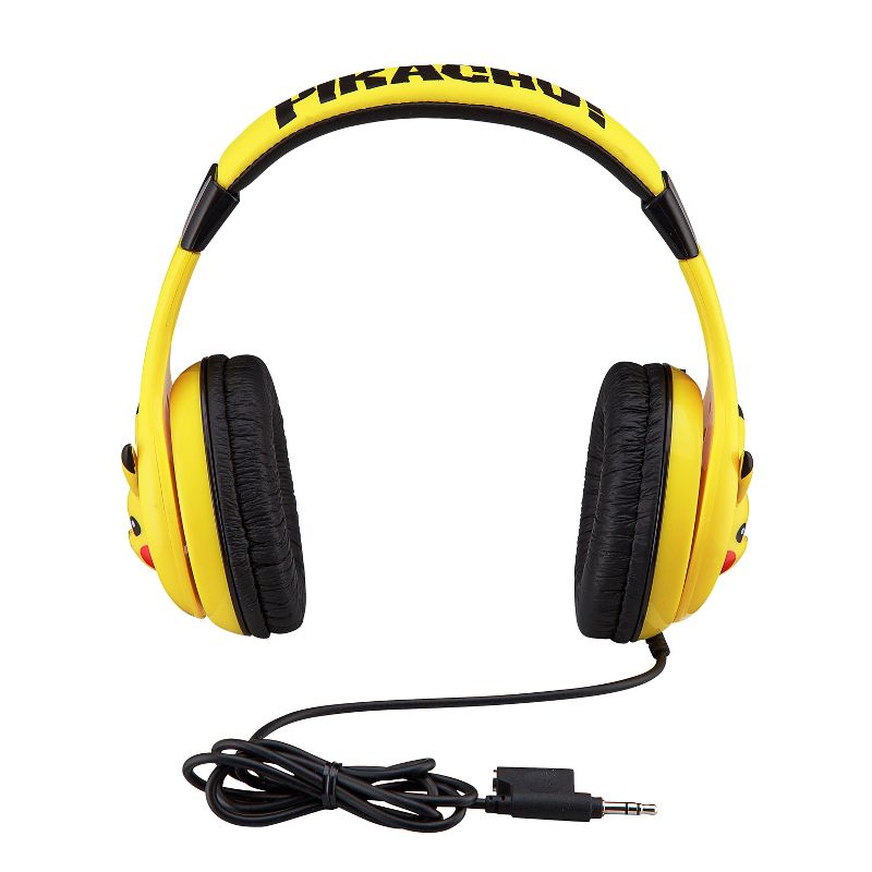 eKids Pokemon Wired Headphones for Kids, Over Ear Headphones for School, Home, or Travel - Yellow (PK-140.EXV1), 4 of 6