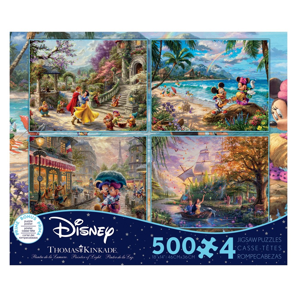 UPC 021081036726 product image for Ceaco Disney Thomas Kinkade: 4pk Puzzle 2000pc | upcitemdb.com