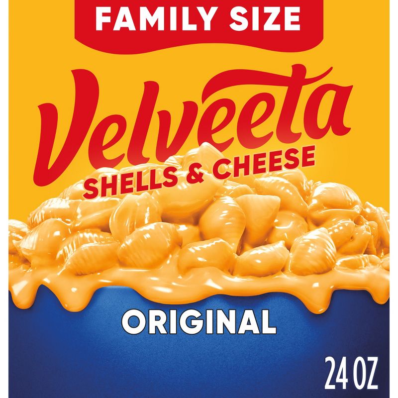 Velveeta Shells &#38; Cheese Original Mac and Cheese Dinner Value Size - 24oz, 1 of 12