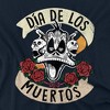 Men's Looney Tunes Daffy Duck Skulls Halloween T-Shirt, Navy, Small - 2 of 4