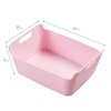 ECR4Kids Bendi-Bins with Handles, Flexible Plastic Storage, 13in x 10in, 6-Piece - 2 of 4