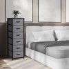Sorbus Narrow 6 Drawers Nightstand with Steel Frame, Wood Top, Easy Pull Fabric Bins for Home, Bedroom, Office & Dorm - 2 of 4