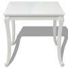 vidaXL Dining Table 31.5 inches x31.5 inches x30 inches  High Gloss White - image 3 of 4