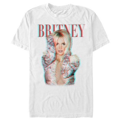 Men's Britney Spears Pop Star Glitch T-shirt : Target