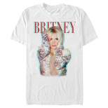 Men's Britney Spears Pop Star Glitch T-Shirt