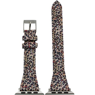 Olivia Pratt Printed Skinny Leather Apple Watch Band