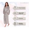 Silver Lilly - Women's Full Length Plush Luxury Bathrobe - image 4 of 4