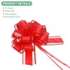 Unique Bargains Plastic Durable Glossy Waterproof Ribbon Large Pull Bow 10 Pcs - 2 of 4