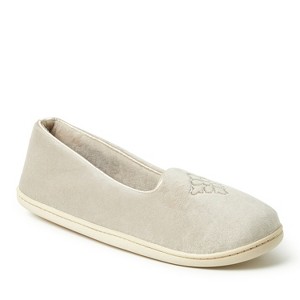Dearfoams Womens Rebecca Microfiber Velour Closed Back House Slipper - 1 of 4